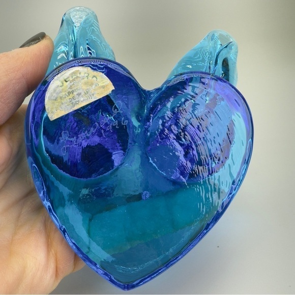 Vintage Handblown ArtGlass Bluebird of Happiness Glass Figurine - Picture 7 of 8